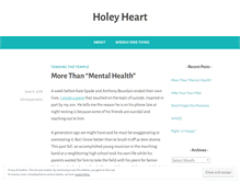 Tablet Screenshot of holeyheart.com